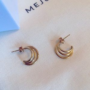 Mejuri Gold Vermeil earrings - good condition only worn a few times